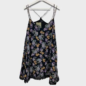 ASOS cami double strap babydoll dress size 10 with crochet hem NEW